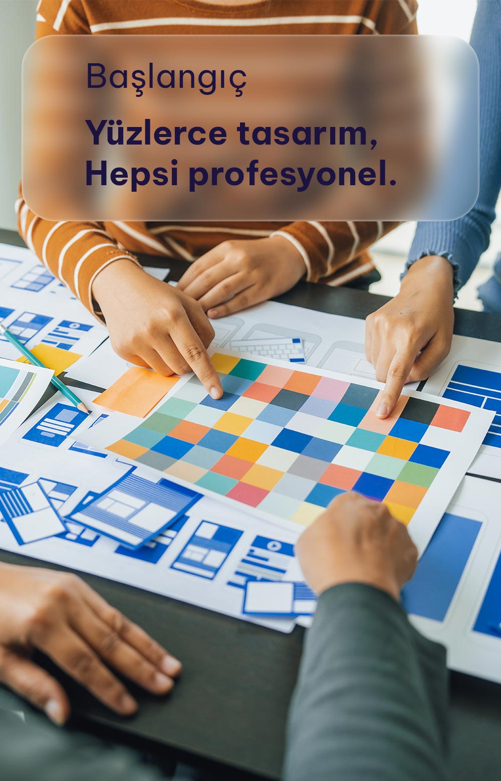 Web Makinası Başlangıç'ta yüzlerce hazır tasarım var.